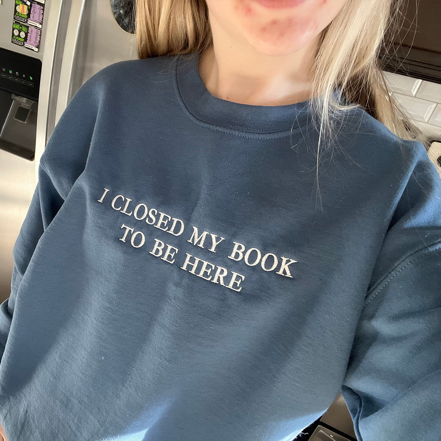 i closed my book to be here sweatshirt