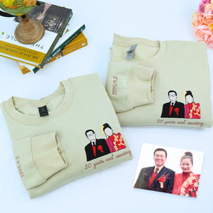 Sand Couple Sweatshirt, a meaningful and cozy for couple