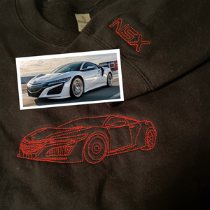 Custom Embroidered Trucker Hoodie from Your Photo, Personalized Gift for Truck Lover