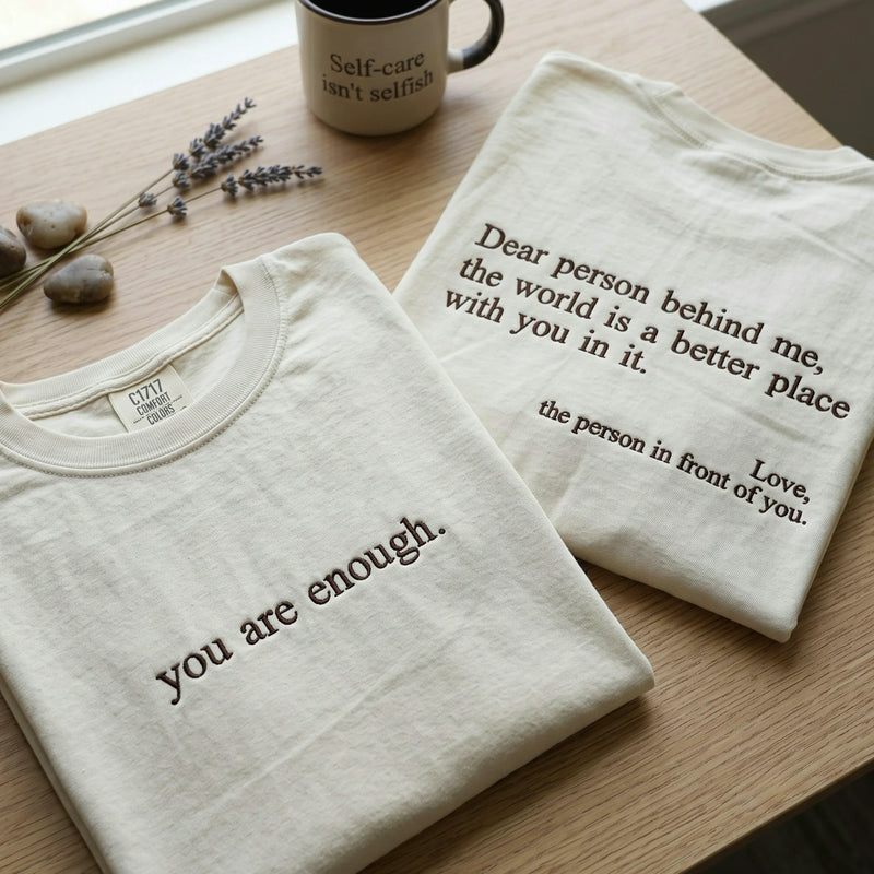 Dear Person Behind Me Embroidered Sweatshirt