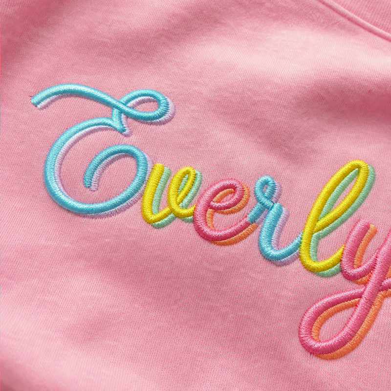 Personalized First Day of Elementary T-shirt for 1st Grade Kids - Embroidered Rainbow Name Tee, First School Day Outfit