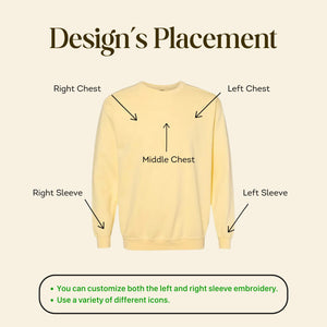 Comfort Color® Custom Embroidered Dog Ear Sweatshirt from Photo