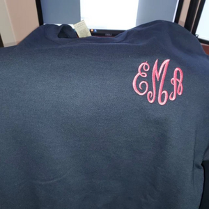 Personalized Monogrammed Sweatshirt, Monogram Sweater Embroidered Gift for Her