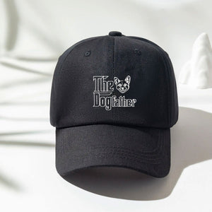 Custom Corgi Dog Dad Embroidered Hat, Personalized The DogFather Hat Corgi, Best Gifts For Corgi Lovers