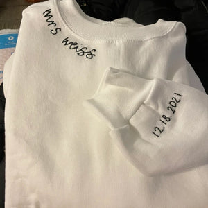 Custom Embroidered Neckline Sweatshirts - Embroly