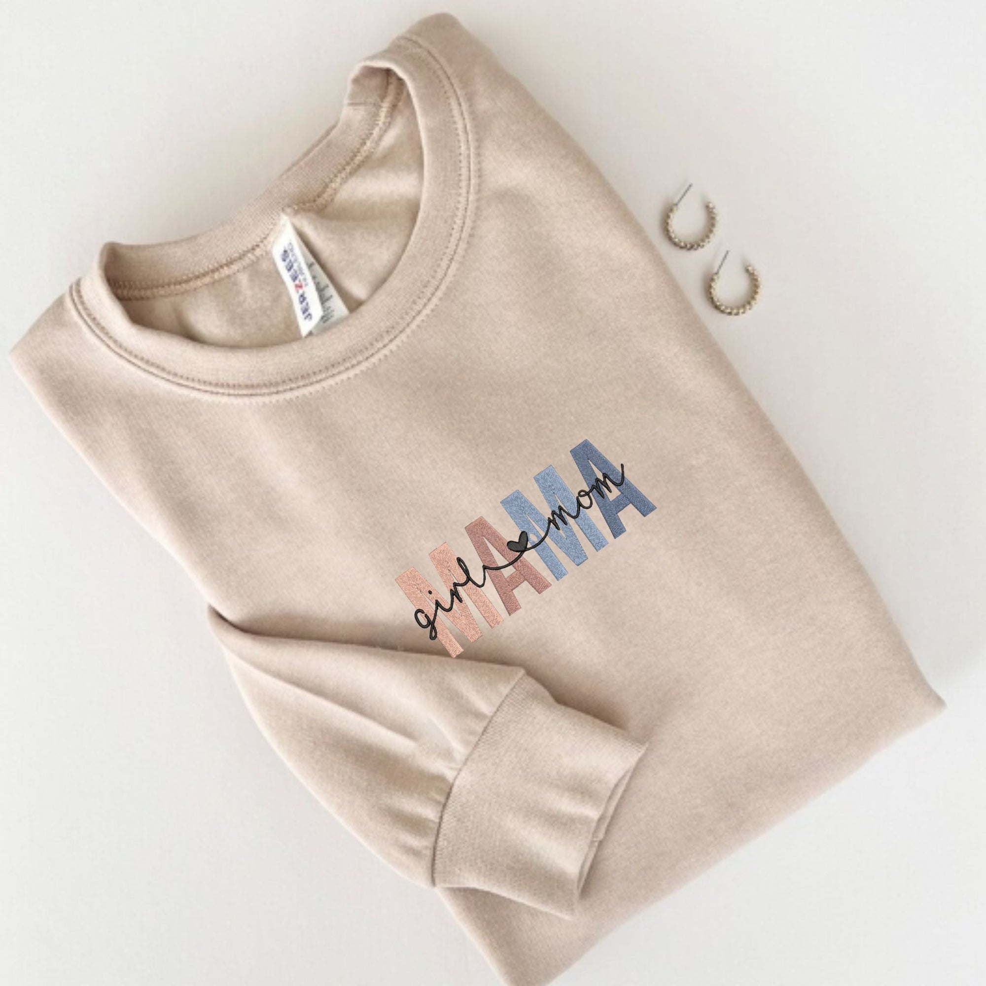 Boy Mama Embroidery Sweatshirt, Best Gift For Mother's Day From Son, Mother's Day Gift Ideas