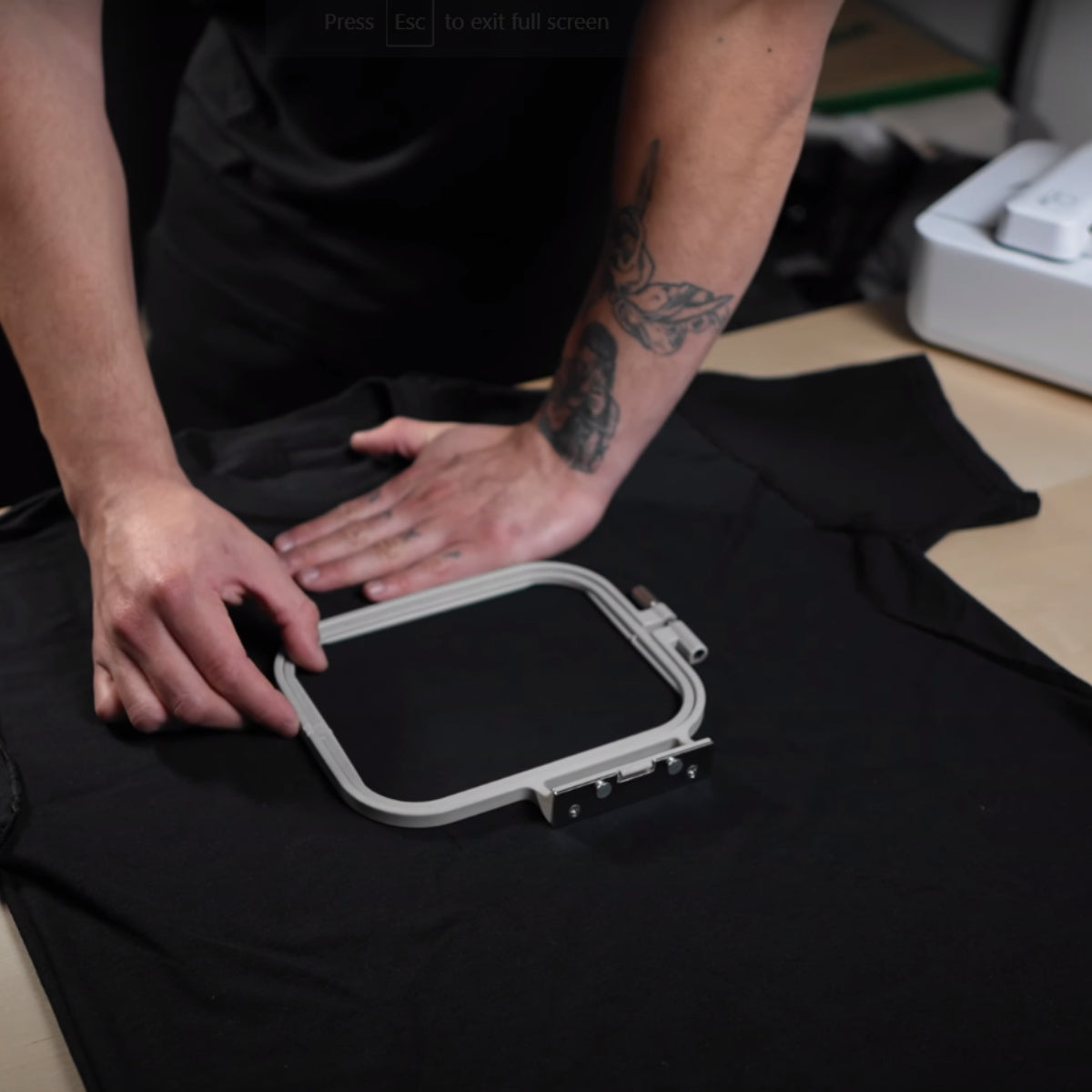 How To Hoop A Shirt For Embroidery - Source by  KENBLKWRK