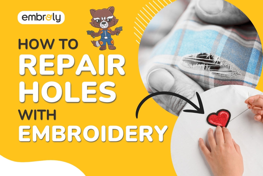 How To Fix A Hole In A Shirt With Embroidery