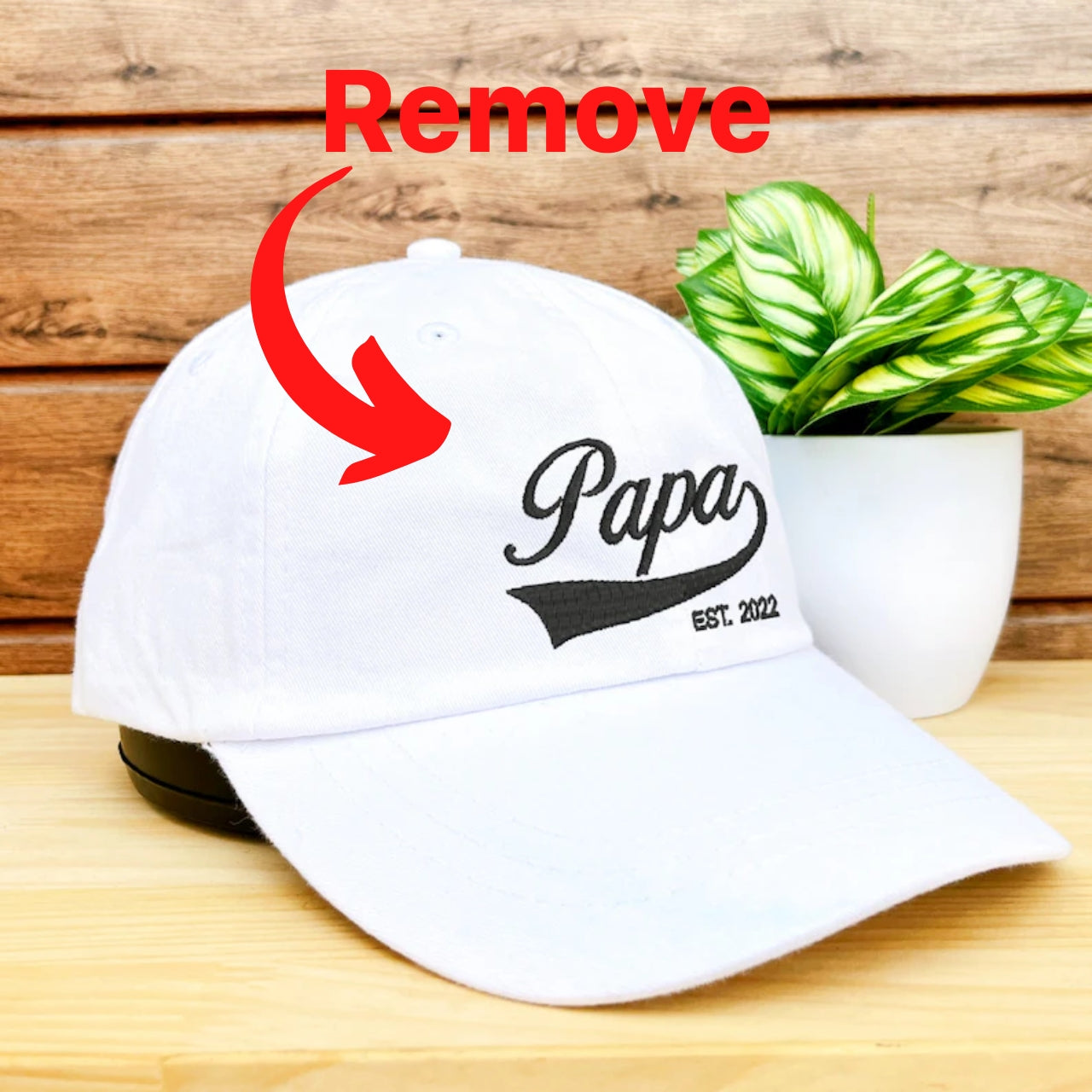 How to remove embroidery from hat?