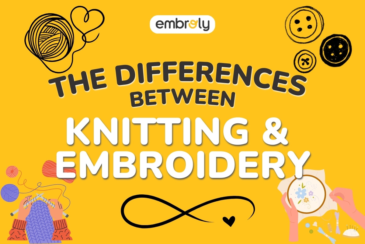 Knitting vs embroidery