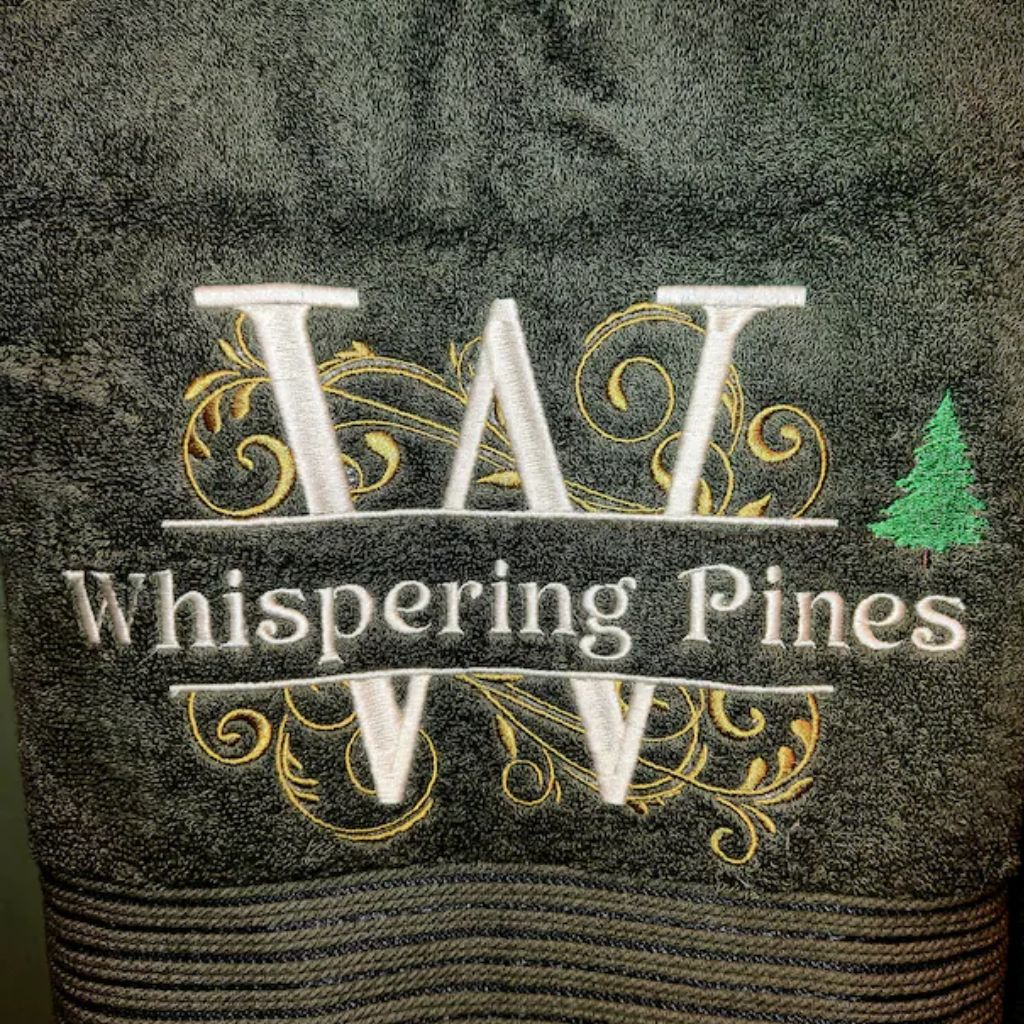 What Does The Back Of An Embroidered Towel Look Like