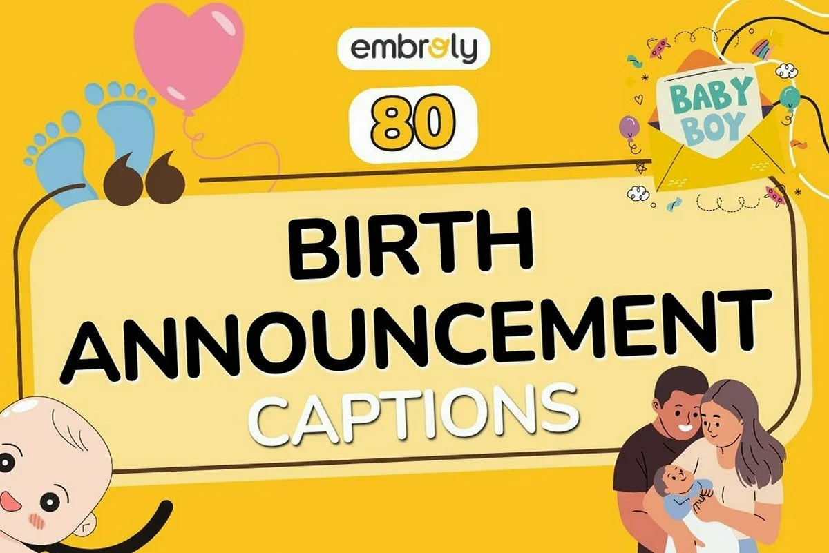 Birth Announcement Captions
