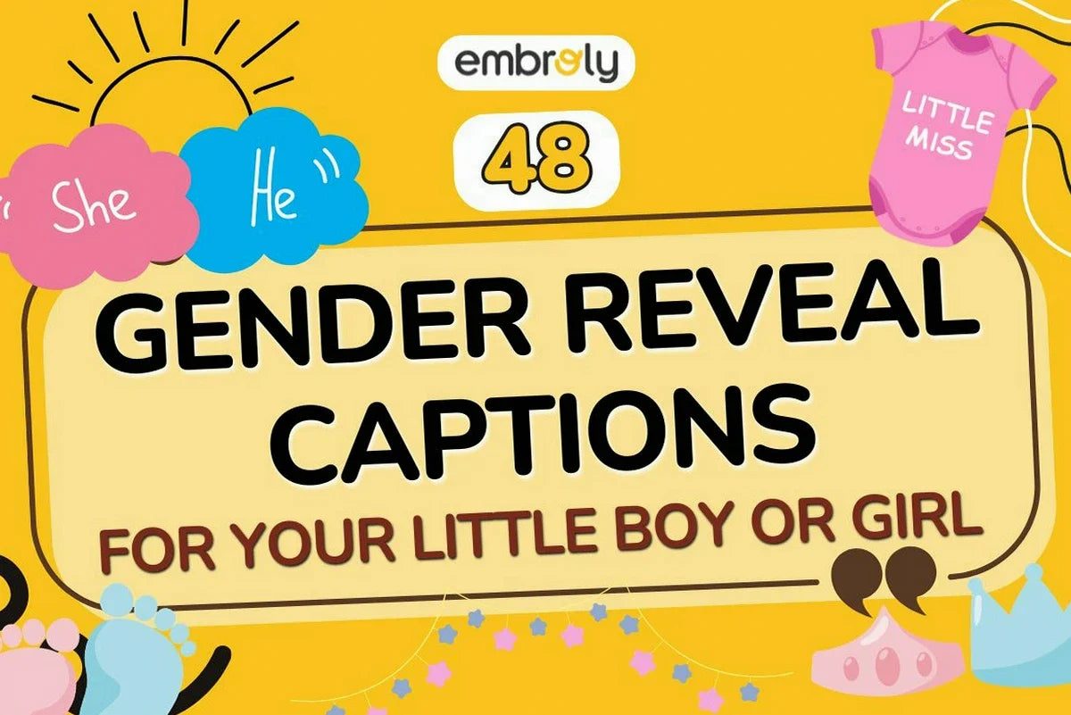 48 Gender Reveal Captions for Your Little Boy or Girl