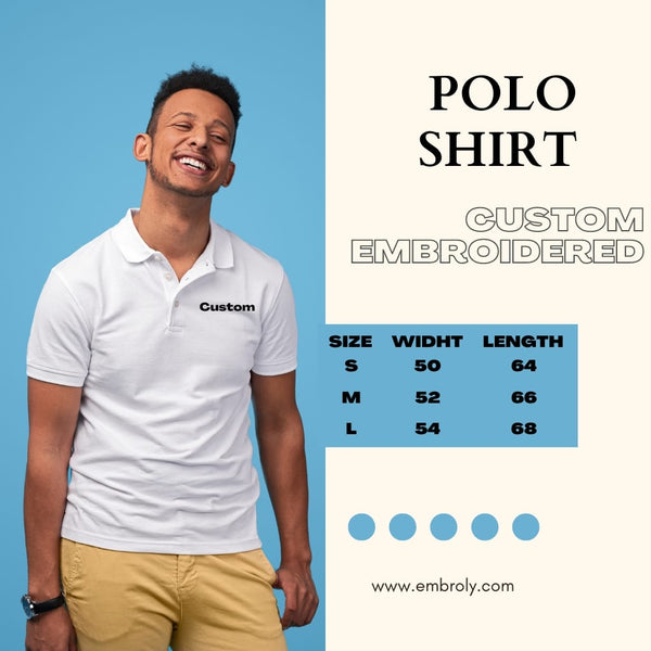 Buy Custom Embroidered Polo Shirts