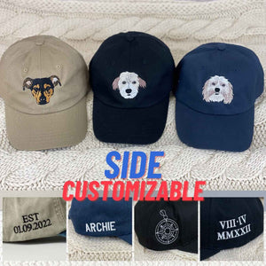 Custom Embroidered Dog Dad Hats