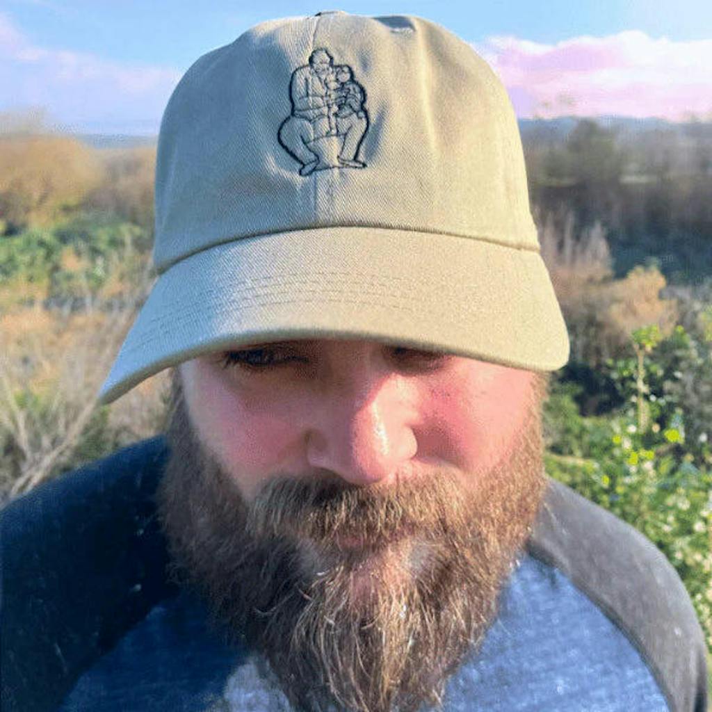 Custom sweatshirt and hat gift set for proud dad with Father's Day message