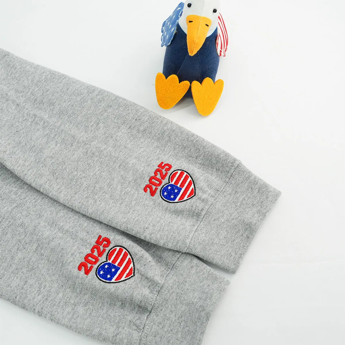 Embroidered 1776 American Flag Sweatshirt or Hoodie – 4th of July Patriotic Apparel