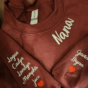 nana sweatshirt maroon