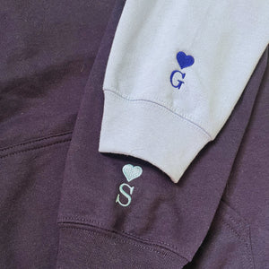 Personalized Anniversary Gifts for Him Her, Custom Embroidered Anniversary Year Hoodie Sweatshirt