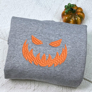 Jack O’Lantern Halloween Scary Sweatshirt, Hoodie Embroidered