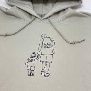 Dad, Mom Sweatshirt, Hoodie Embroidered, Personalized Sentimental Gifts for Dad from Portrait Photo Sweatshirt, Unique Gifts for Dad
