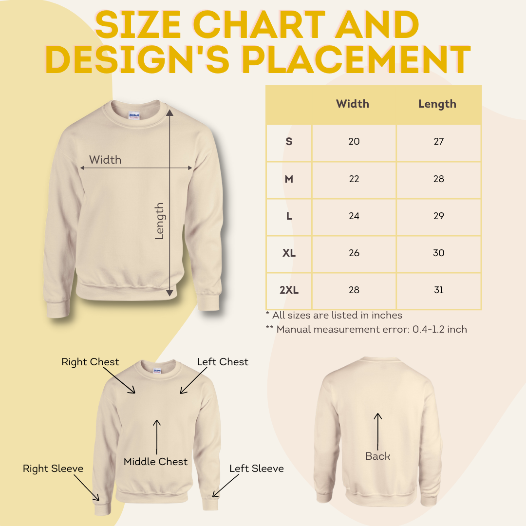 Custom Personalised Embroidered Hoodie or Sweatshirt Crewneck