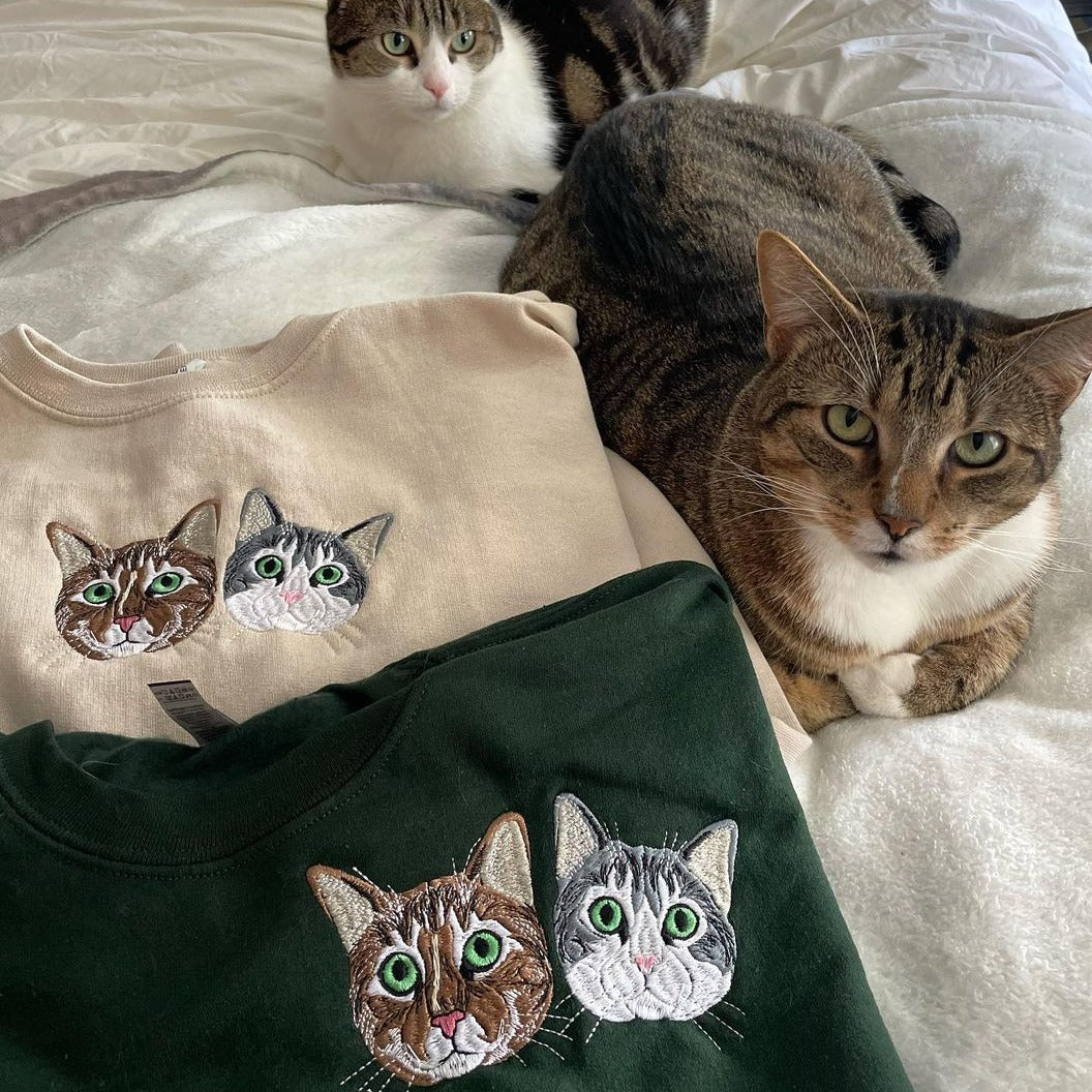 Custom Dog Embroidered Sweatshirt, Hoodie - Gift for Dog Pet Lover - Embroly