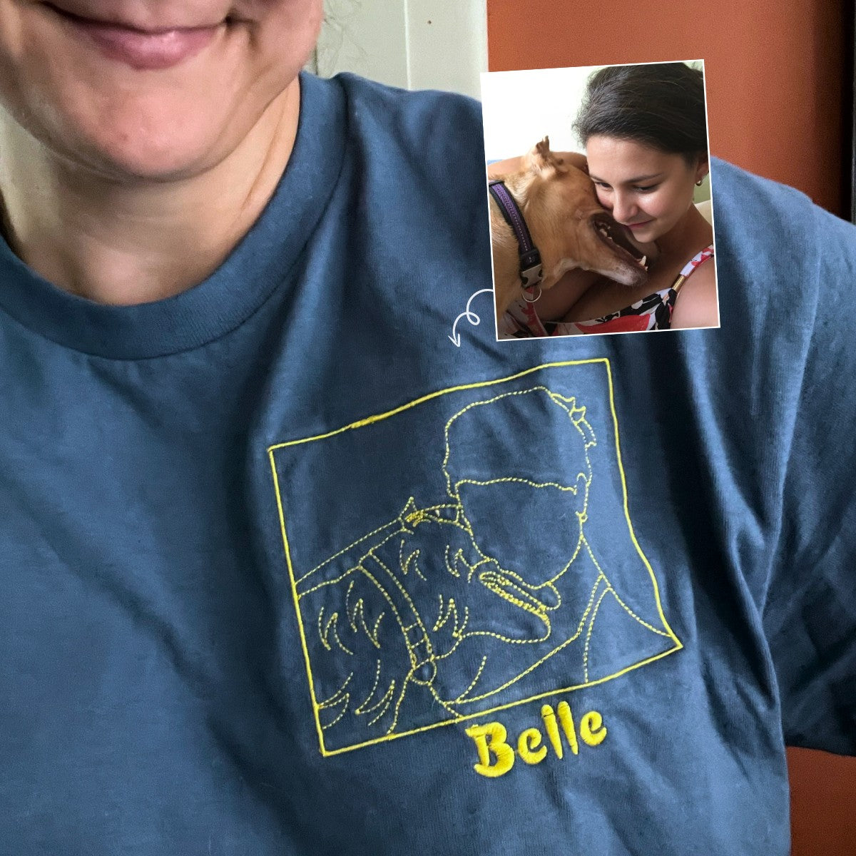 Custom Embroidered Dog Mom Hoodie, Personalized Hoodie with Icon, Gift For Dog Lovers - Embroly