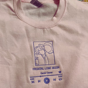 Custom Embroidered Favorite Song Sweatshirt or Hoodie