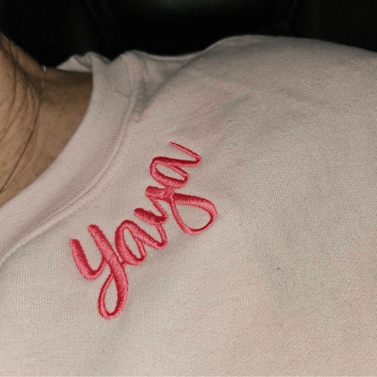 momma sweatshirt light pink