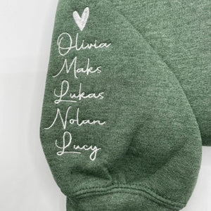 Custom Embroidered Mama's Garden Sweatshirt or Hoodie