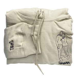 Custom Hoodie with Picture Embroidered Sweatshirt Family Portrait