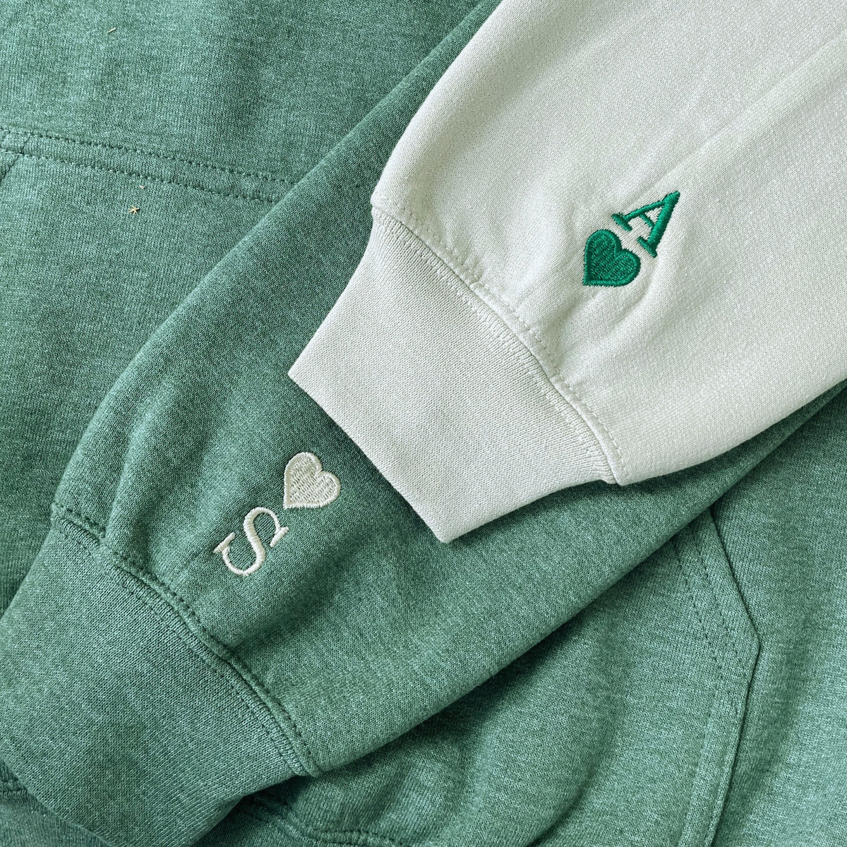 Personalized Anniversary Gifts for Him Her, Custom Embroidered Anniversary Year Hoodie Sweatshirt - Embroly