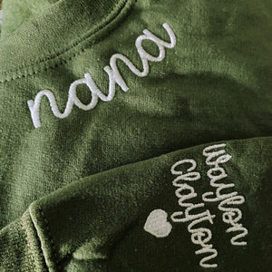 nana sweatshirt forest green