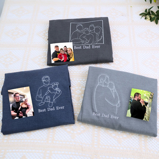 Pepper Dad Shirt with Best Dad Ever Embroidery, a meaningful and cozy gift for new dad