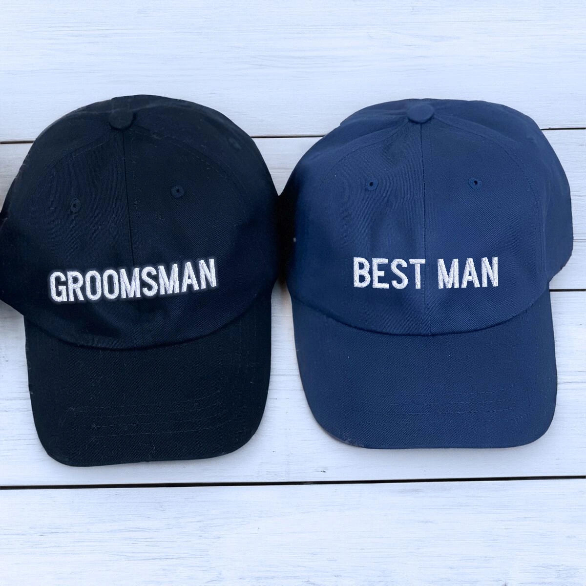Personalized Anniversary Hat for Wedding, Embroidered Gift for Bridesmaid Groomsman