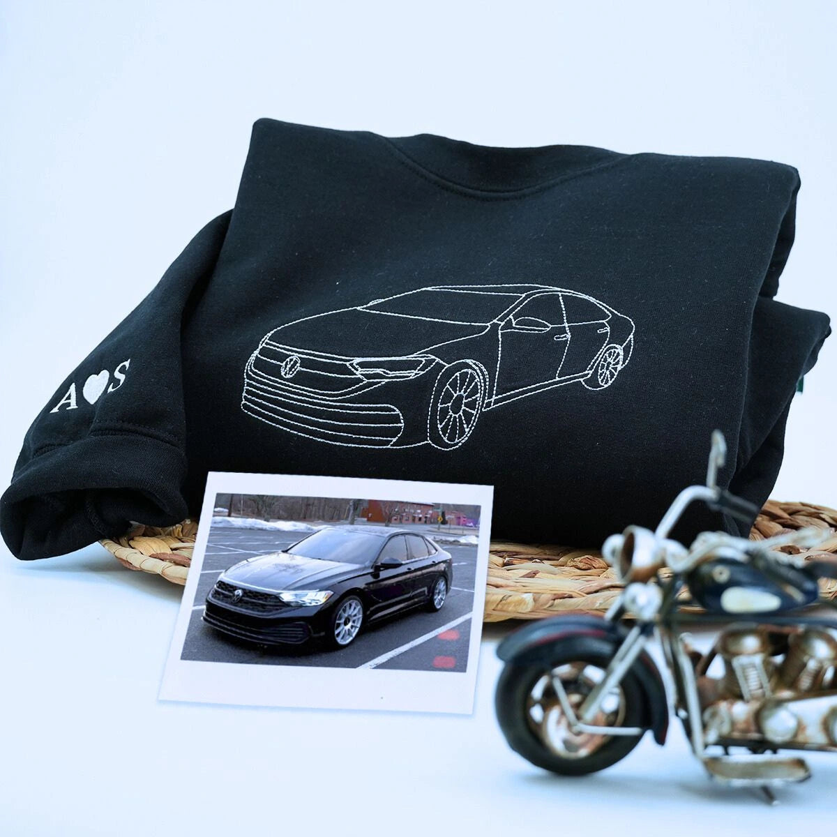 Black Car Sweatshirt, a meaningful and cozy gift for car lover, boyfriend or husband