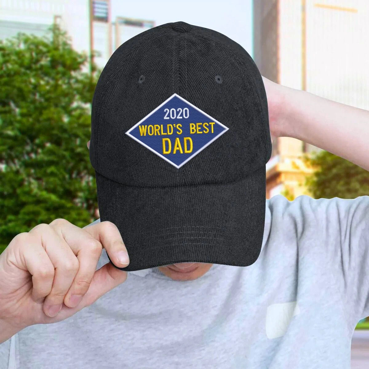 Custom World's Best Dad Hat, Personalized Embroidered Gift for Dad Dada Father's Day