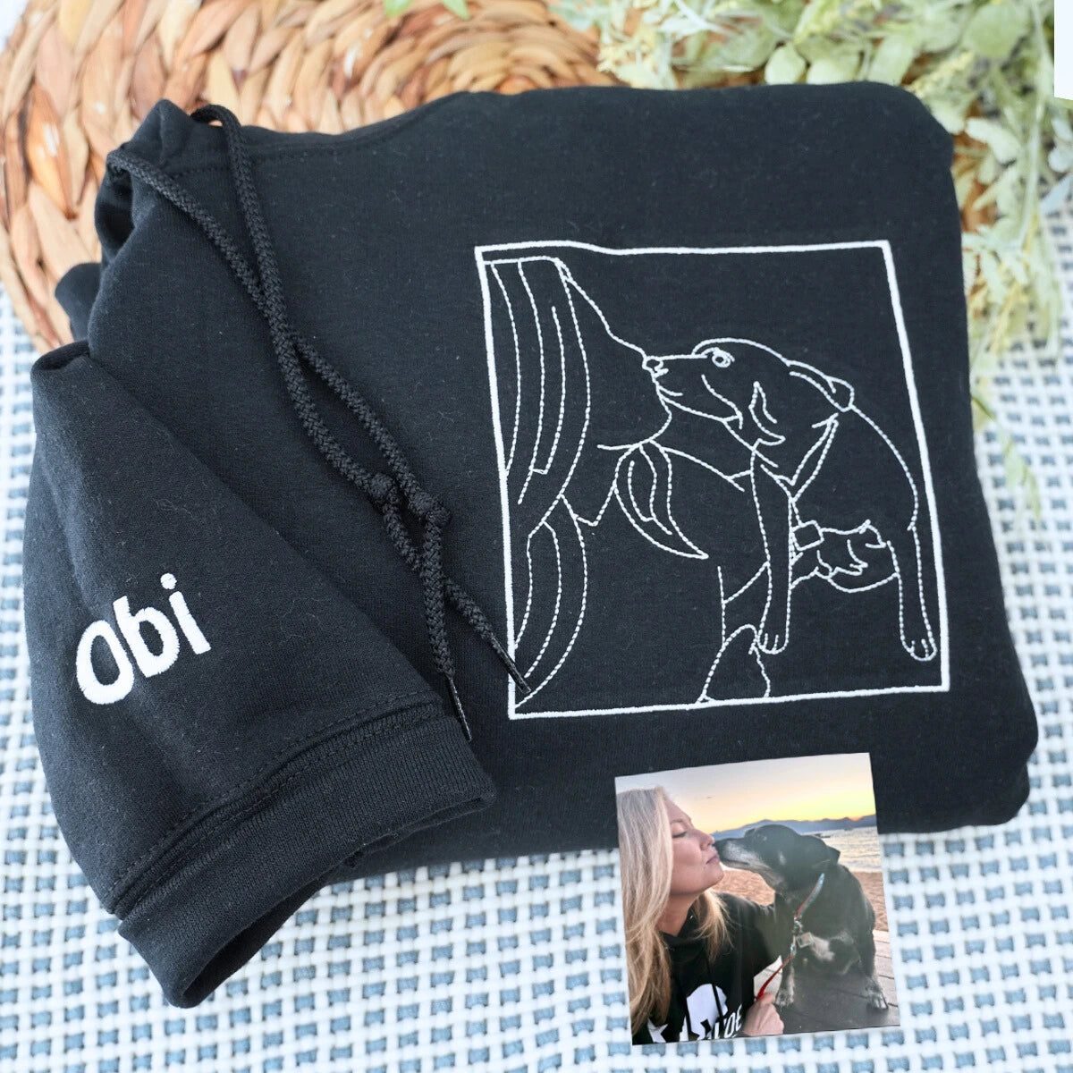 Black Dog Mom Sweatshirt. a meaningful and cozy gift for dog mom