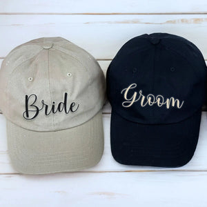 Personalized Anniversary Hat for Wedding, Embroidered Gift for Bridesmaid Groomsman