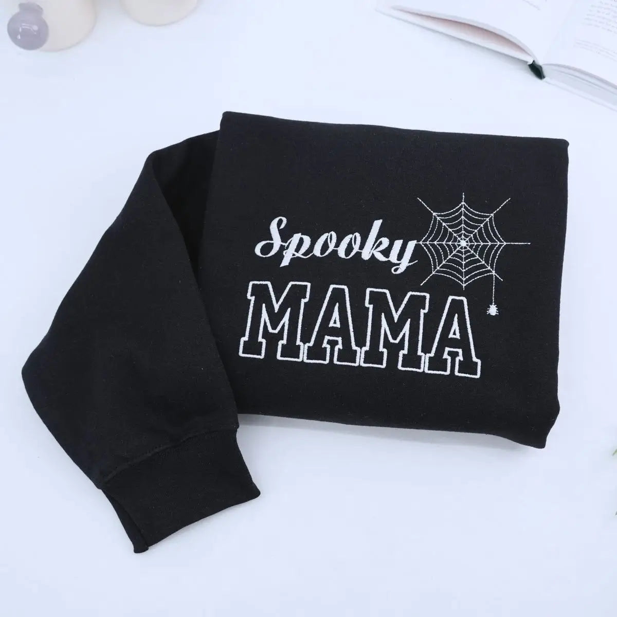 Black Spooky Mama Sweatshirt, Halloween Gift