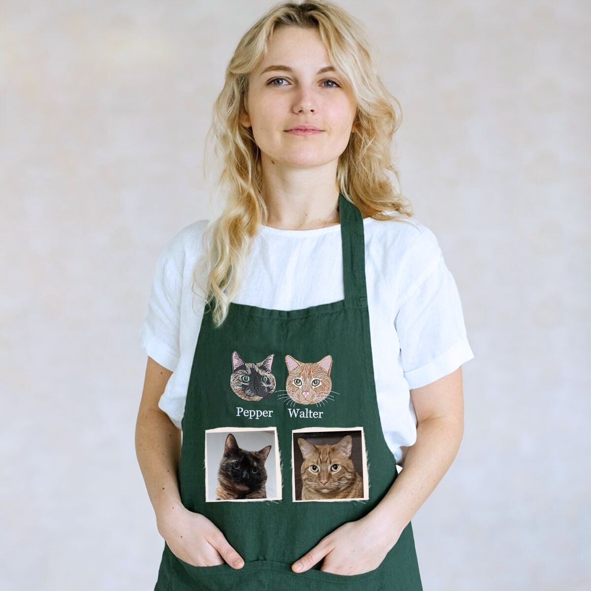 Cap Embroidered Apron Main