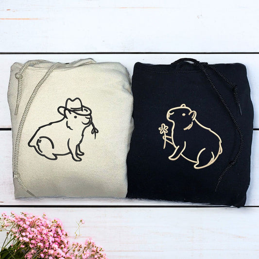 Capybara Embroidered Sweatshirt Main