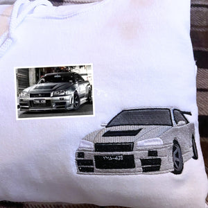 Personalized Birthday Gifts for Car Guys with Car on Hoodie or Sweatshirt