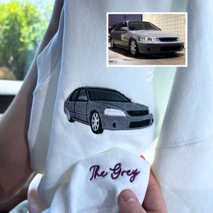 Personalized Birthday Gifts for Car Guys with Car on Hoodie or Sweatshirt