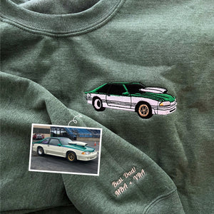 Personalized Birthday Gifts for Car Guys with Car on Hoodie or Sweatshirt