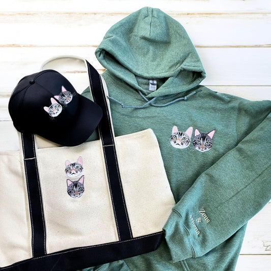 Ultimate Cat Parent Set: Sweatshirt, Hat & Tote Bag Trio