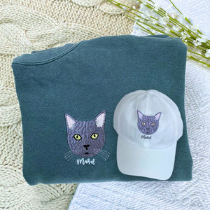 Cat Lover Twin Pack: Embroidered Shirt & Hat