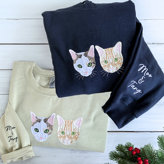 Cat Lover’s Favorite: Crewneck Sweatshirt & Hoodie Combo