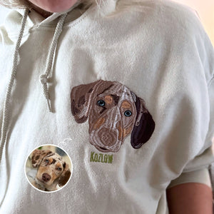 Catahoula Sweatshirt or Hoodie, Custom Embroidered Gift from Photo Name